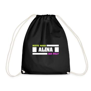 Mutter Alina - Turnbeutel - Schwarz - Vorne