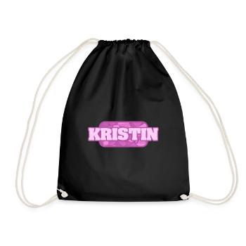Kristin as Health - Drawstring Bag - black - Front