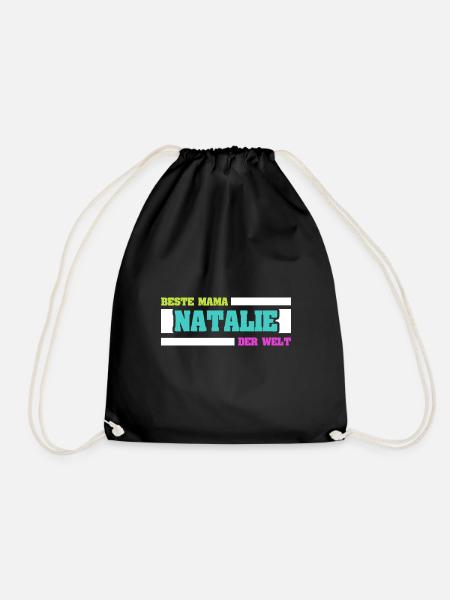Natalie - Drawstring Bag - black