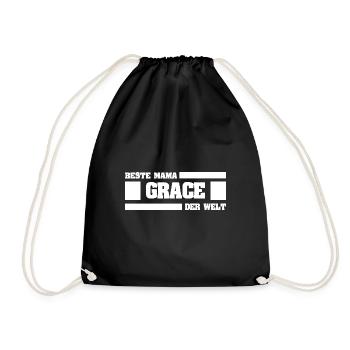 Grace as Mother - Drawstring Bag - black - Front