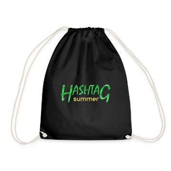 Summer - Drawstring Bag - black - Front
