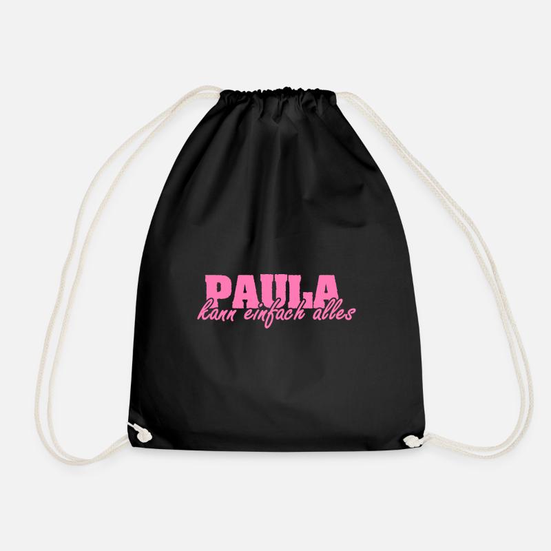 Spruch Paula - Turnbeutel - Schwarz