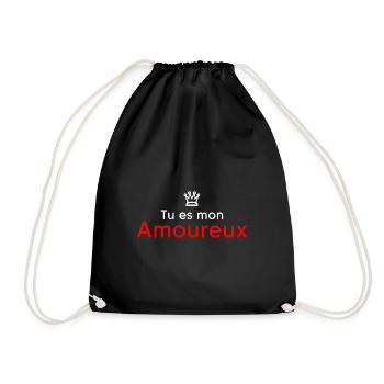 You are my lover - Drawstring Bag - black - Front