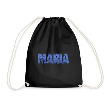 Scratches in the name of Maria - Drawstring Bag - black - Front