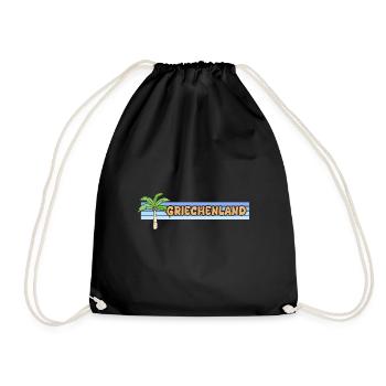 Greece as a holiday - Drawstring Bag - black - Front