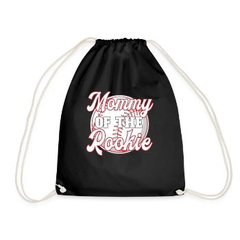Baseball Mama - Mommy of the Rookie - Drawstring Bag - black - Front