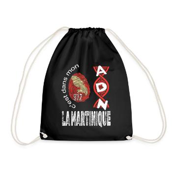 Idee cadeau La Martinique 972 c'est dans mon ADN - Sac de sport léger - noir - Devant