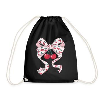 Cerises Jolie Femme Coquette - Sac de sport léger - noir - Devant