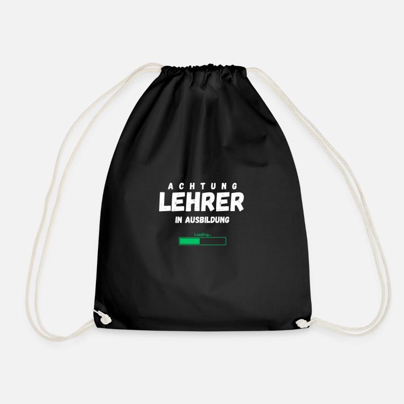 Lehrer In Ausbildung Loading Lustiger Spruch Beruf - Turnbeutel - Schwarz