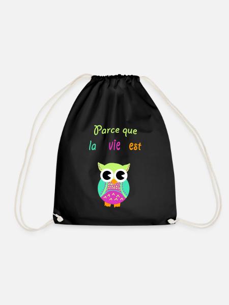 chouette - Sac de sport léger - noir