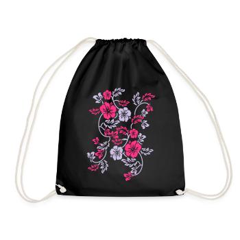 hawaii flower - Sac de sport léger - noir - Devant