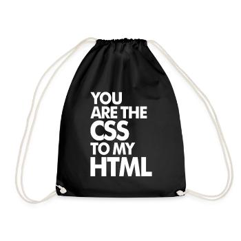 Vous êtes le CSS à mon HTML - Sac de sport léger - noir - Devant
