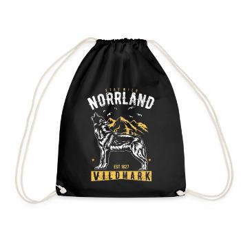 Stay Wild Norrland Vildmark - Sac de sport léger - noir - Devant