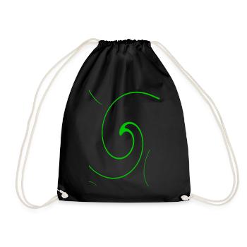 Neon Spirale - Sac de sport léger - noir - Devant