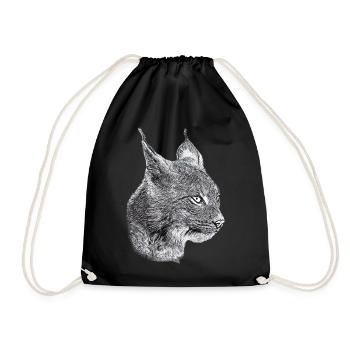 Lynx Cat Freedom Chat sauvage Chat - Sac de sport léger - noir - Devant