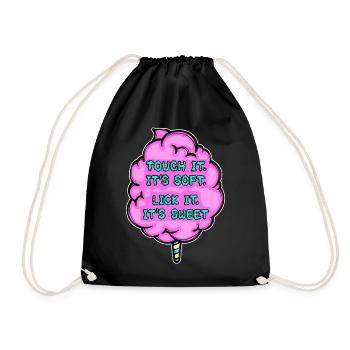 Sweets Sugar Sweet Tooth Délicieuse Déclaration - Sac de sport léger - noir - Devant