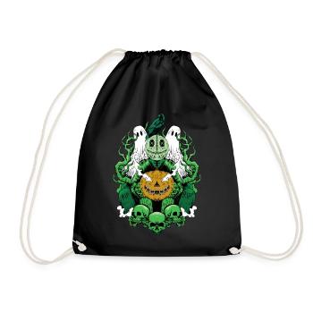 NOT ONLY for Halloween! Sweatshirts, T-shirts, Accessories - Drawstring Bag - black - Front