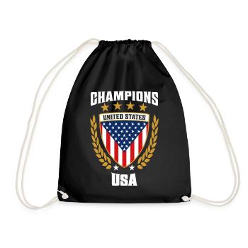 Champions USA - Celebrate American pride - Drawstring Bag - black - Front