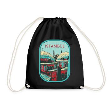 Majesté d'Istanbul: Mosquée sublime - Sac de sport léger - noir - Devant