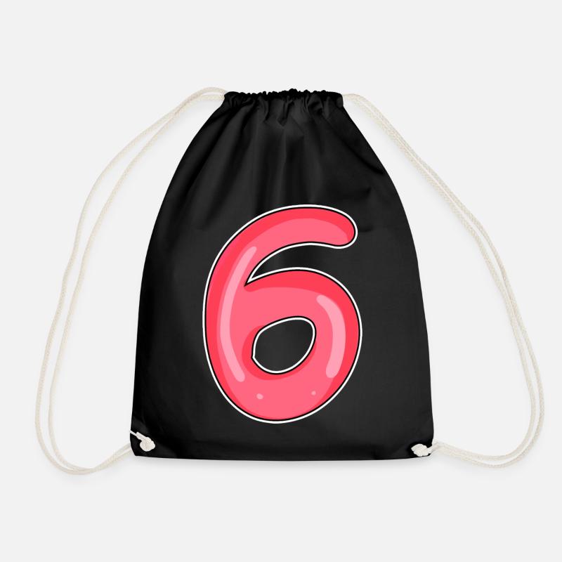 6 - Drawstring Bag - black