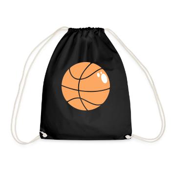 Basketball 5 0 25 - Turnbeutel - Schwarz - Vorne