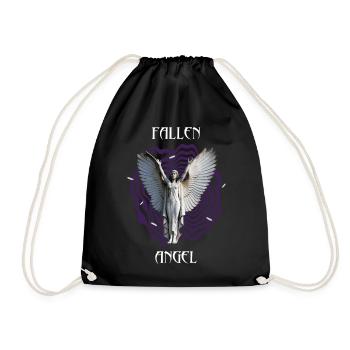 Fallen Angel - Drawstring Bag - black - Front