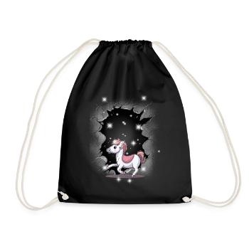 Cheval Poney Enfants Enfant Fille Cavalier Chevaux - Sac de sport léger - noir - Devant
