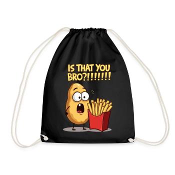 Potato Meet French Fries - Drawstring Bag - black - Front