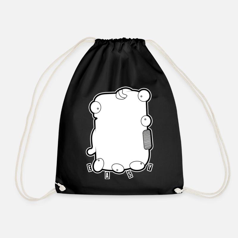 Six-eyes principle - Drawstring Bag - black