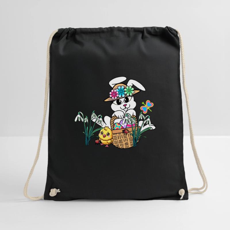Easter Easter Bunny Easter Eggs Kids Easter Eggs Drawstring Bag