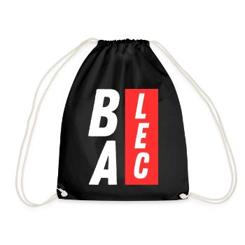(Je M'EN) BALEC, humour décontracté - Sac de sport léger - noir - Devant