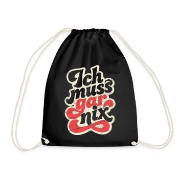 Je n’ai rien à dire - Sac de sport léger - noir - Devant