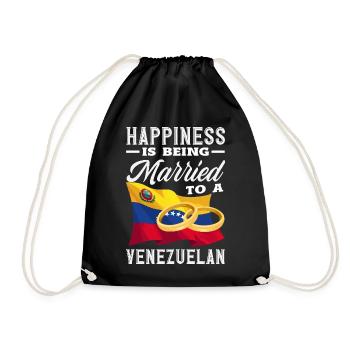 Venezuela Flagge Stolz & Heimat Venezuela - Turnbeutel - Schwarz - Vorne