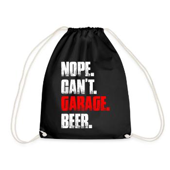 Non, je ne peux pas faire de garage de bière Amoureux de voitures Mécanicien automobile - Sac de sport léger - noir - Devant
