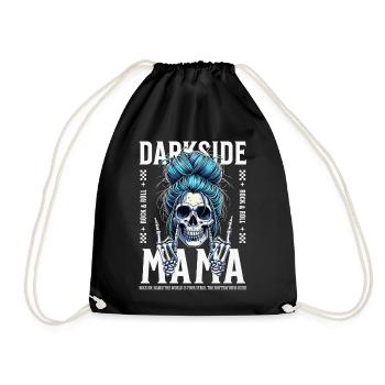 Darkside Mama Skull - Drawstring Bag - black - Front