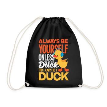 Motifs drôles de canards Citons amoureux de canards - Sac de sport léger - noir - Devant