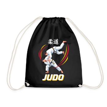 Judo Schulterwurf Kampfkunst - Turnbeutel - Schwarz - Vorne