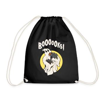 Drôle fantôme rat de bibliothèque Rat de bibliothèque Halloween - Sac de sport léger - noir - Devant