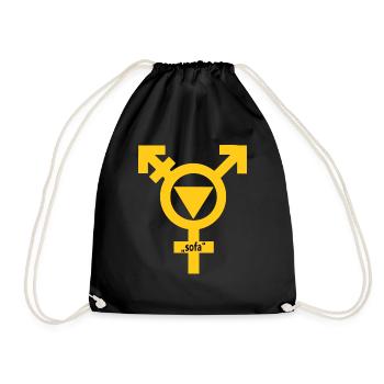 LGBTQ, Pride, sofa, art, style, fashion, Wiltsch - Turnbeutel - Schwarz - Vorne