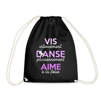 Vis Danse Aime - Sac de sport léger - noir - Devant