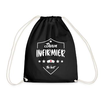 Daron Infirmier Pour Papa Infirmier - Sac de sport léger - noir - Devant