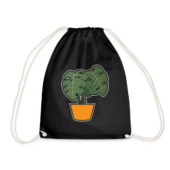 Monstera Deliciosa Albo Plante d’intérieur botanique - Sac de sport léger - noir - Devant