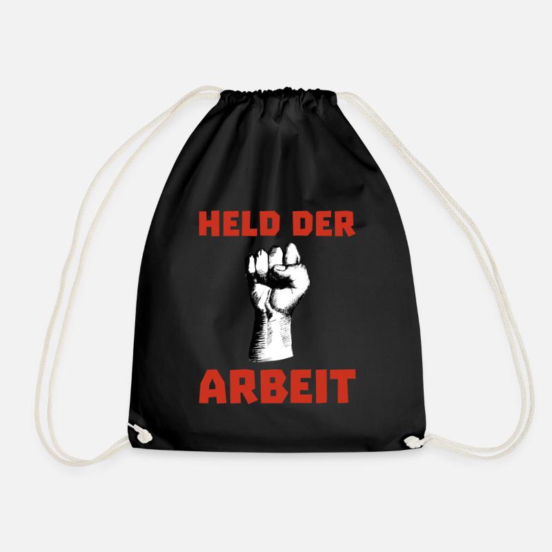 Held der Arbeit Beruf Geschenk - Turnbeutel - Schwarz