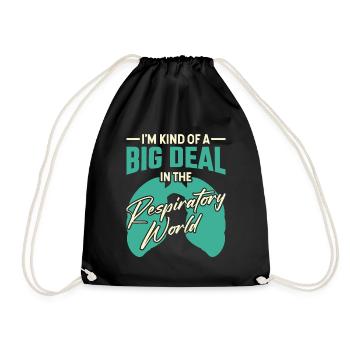 Je suis un gros problème dans le monde respiratoire - Sac de sport léger - noir - Devant
