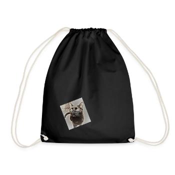 Black Cat - Turnbeutel - Schwarz - Vorne