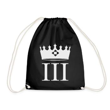 King Charles Crown - Drawstring Bag - black - Front