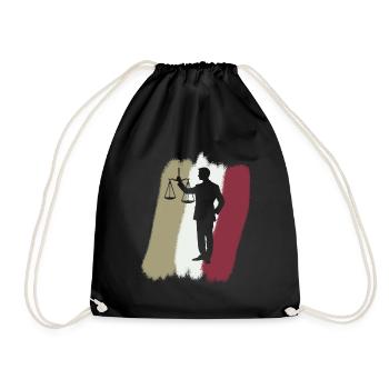 Tribunal de l’avocat - Sac de sport léger - noir - Devant