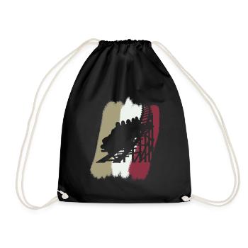 Roller coaster marquee Ferris wheel - Drawstring Bag - black - Front