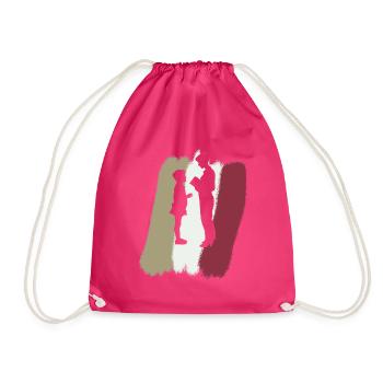 Grundschullehrer Grundschule Volksschule - Turnbeutel - Fuchsia - Vorne