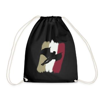 Wingsuit Flying - Drawstring Bag - black - Front
